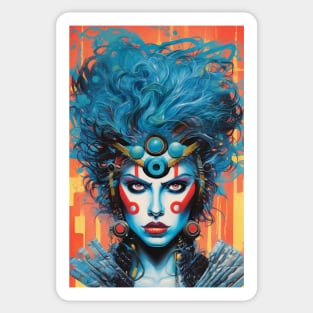 Cybernetic Woman Sticker